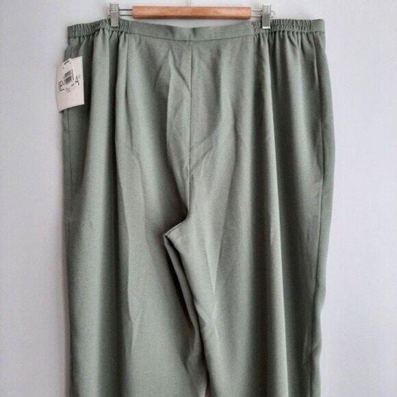JESSICA Classic Fit High Waist Pull-on Dress Pants Sage Green Sz 24 W - Picture 7 of 10